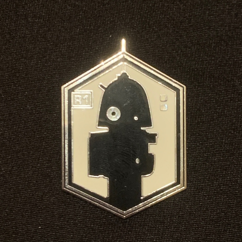 Star Wars Disney Droid Black and White Pin